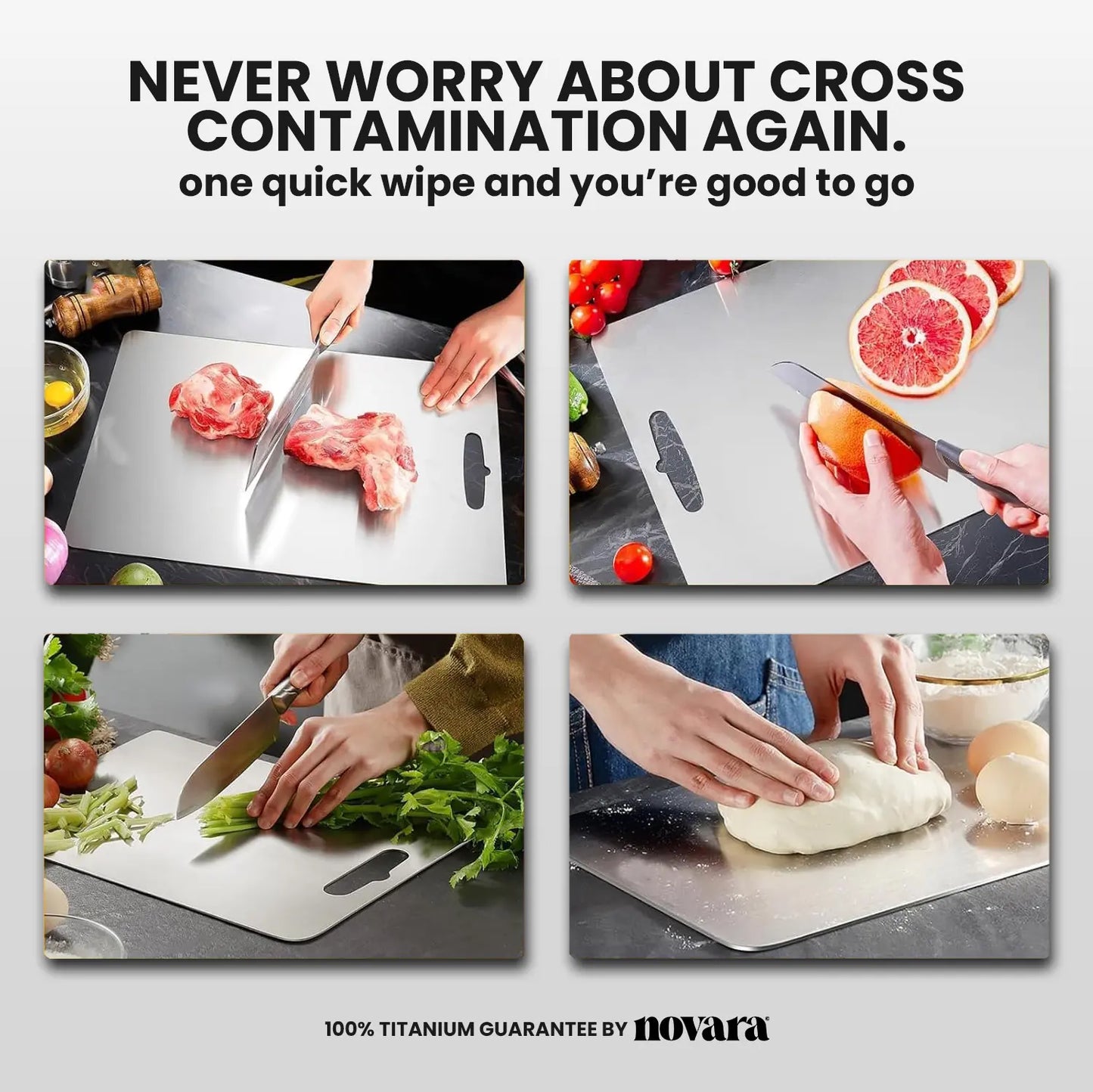 Novara™ 100% Pure Titanium Cutting Board