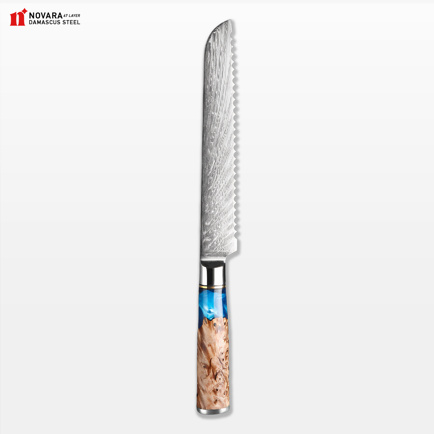 Novara Tsunami (ウェーブナイフ) - Damascus Steel Knives