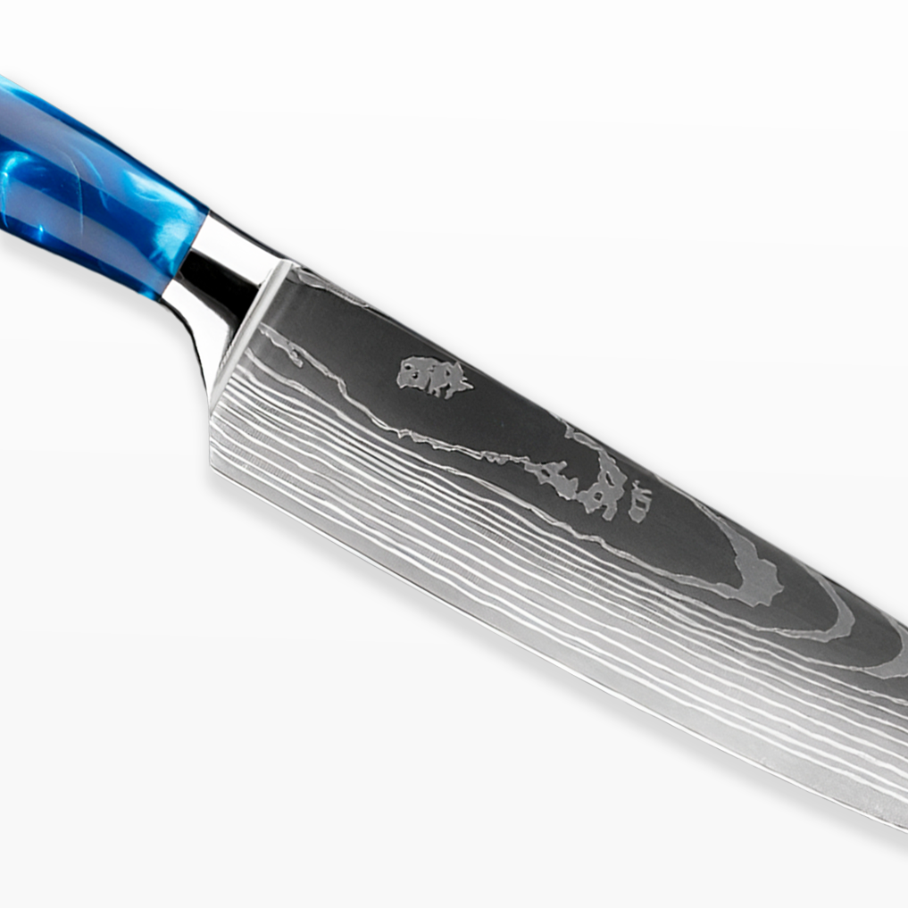 Novara Mottomo (最も青い) - Damascus Steel Knives