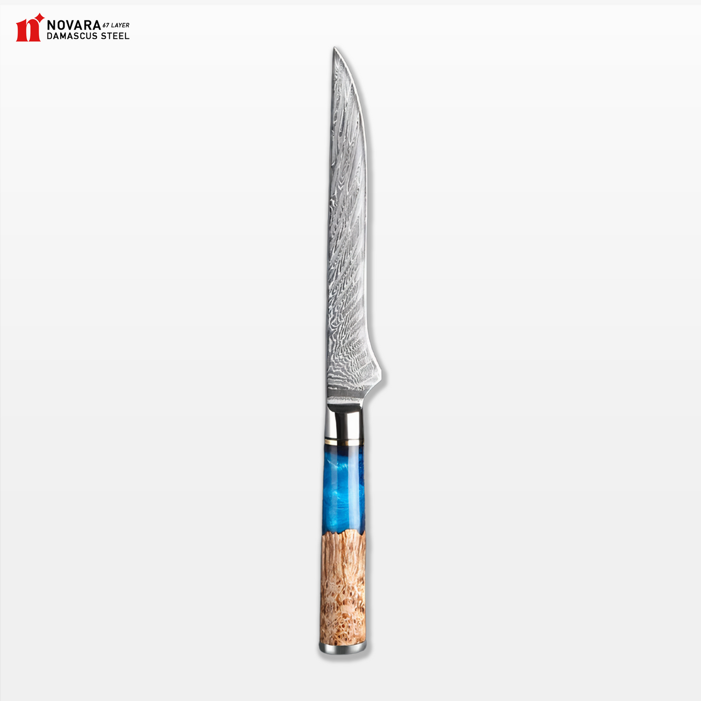 Novara Tsunami (ウェーブナイフ) - Damascus Steel Knives