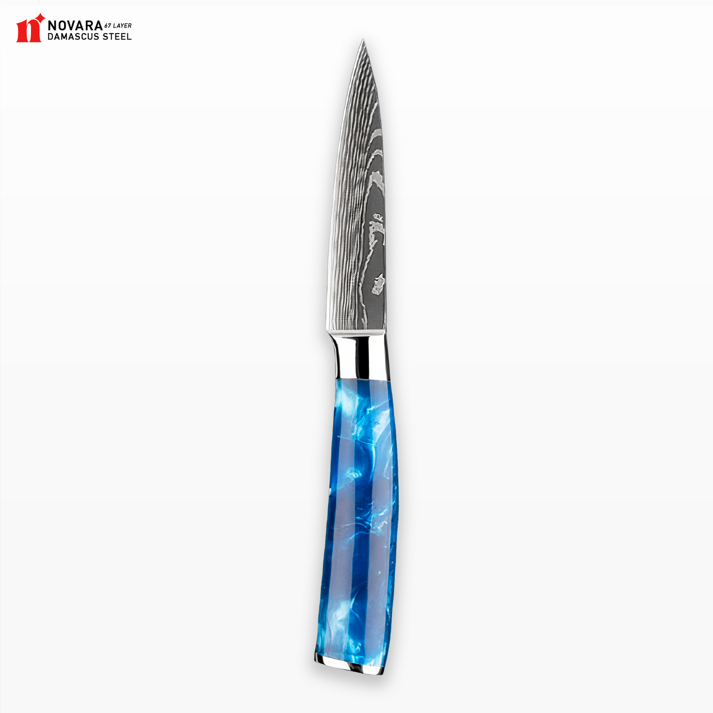 Novara Mottomo (最も青い) - Damascus Steel Knives