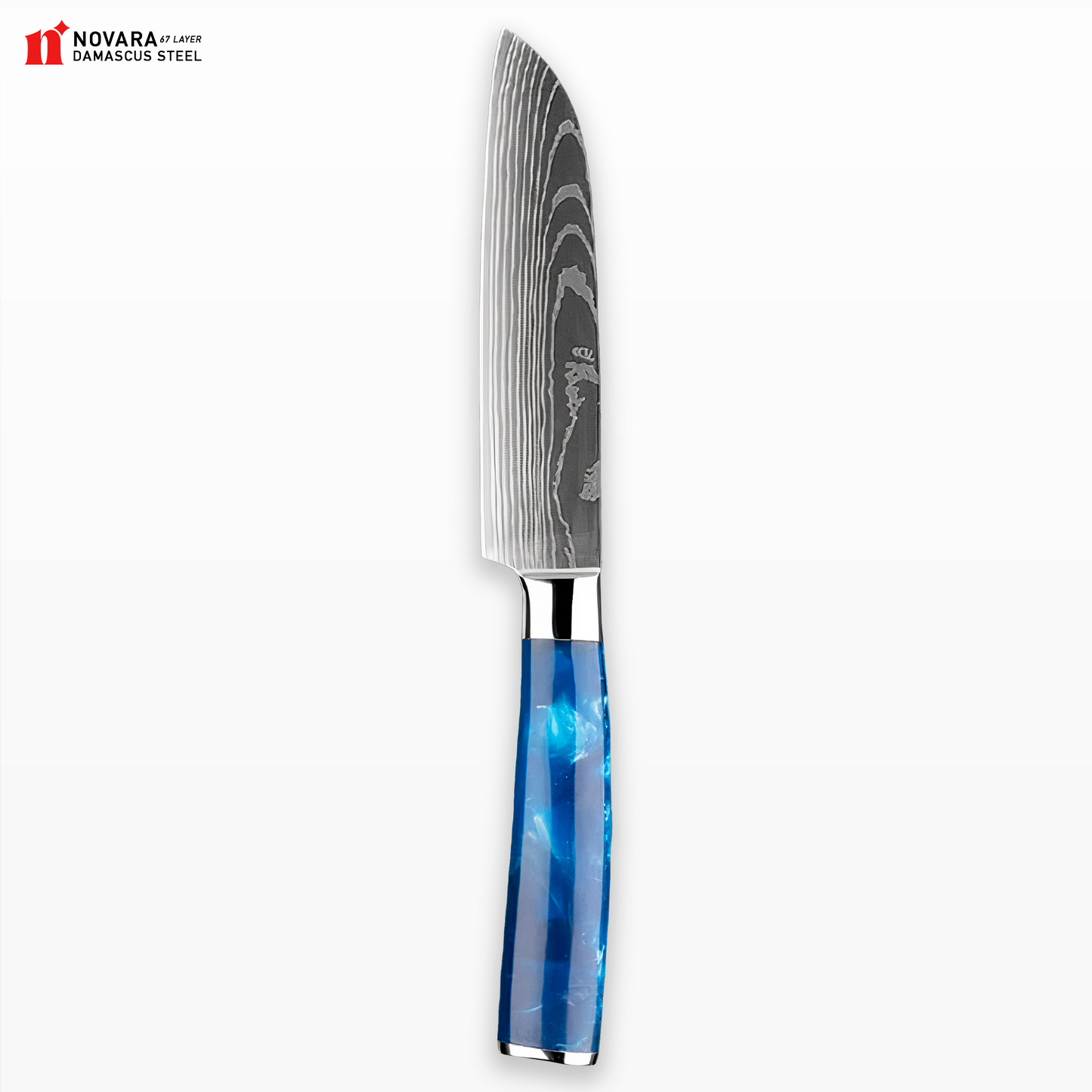 Novara Mottomo (最も青い) - Damascus Steel Knives