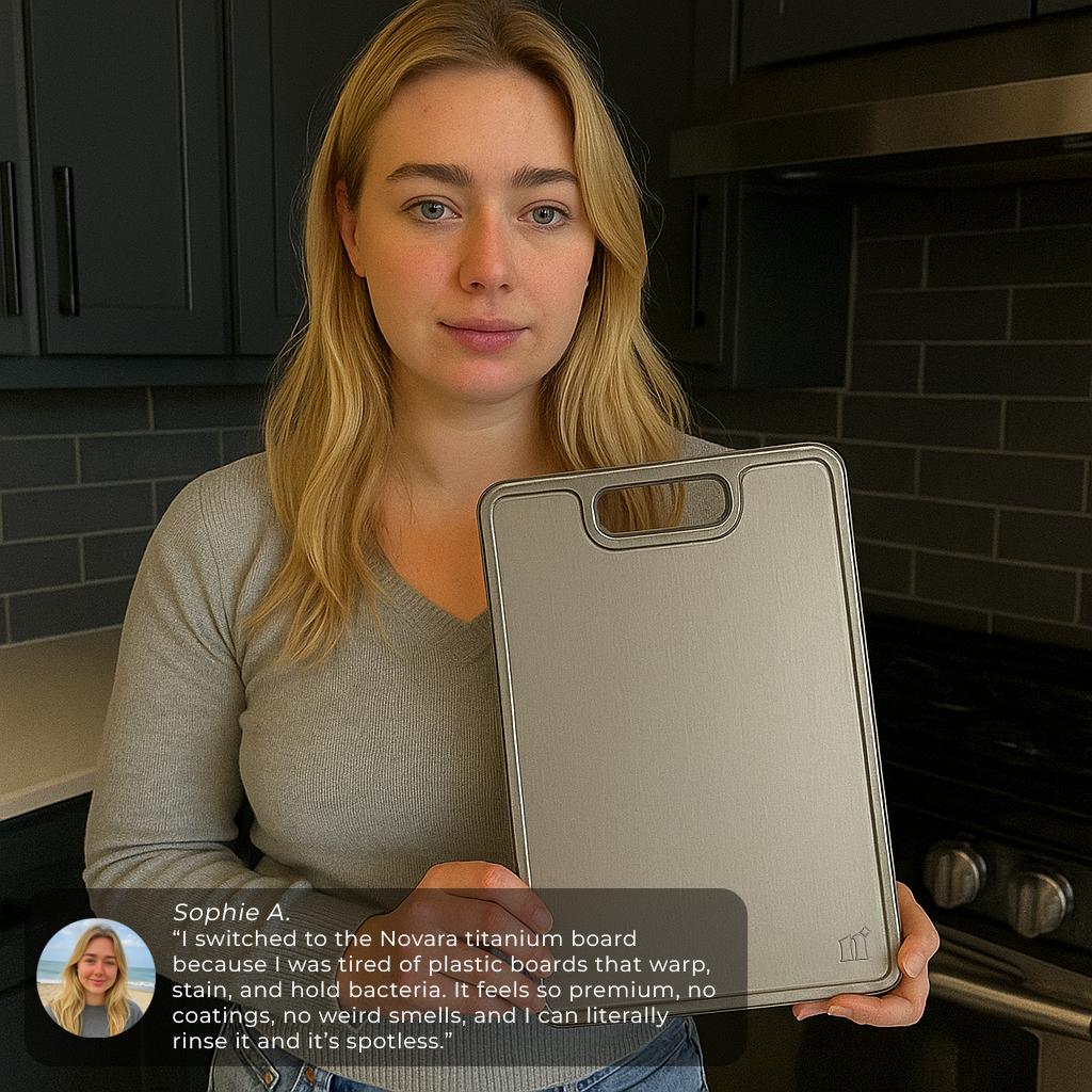 100% Pure Titanium Cutting Board V2
